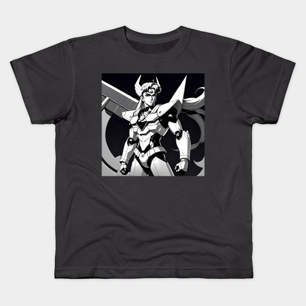 Mobile Sailor Gundam Moon Kids T-Shirt by SNAustralia